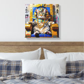 KING TUT-CHAUSIE CAT 2 CANVAS AFDRUK (Insitu (Slaapkamer))