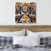 KING TUT-CHAUSIE CAT CANVAS AFDRUK (Insitu (Slaapkamer))