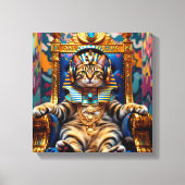 KING TUT-CHAUSIE CAT CANVAS AFDRUK (Voorkant)