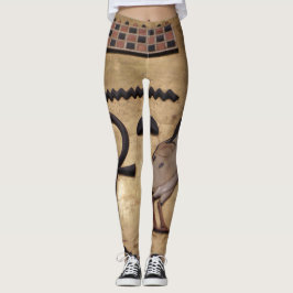 King Tut Egyptian Ankh Tablet Leggings