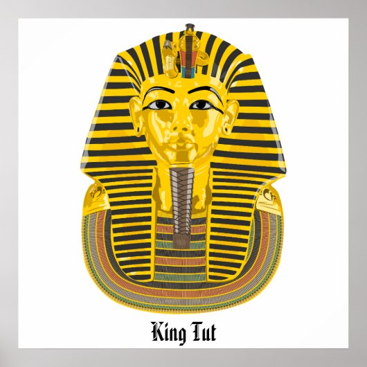 King Tut, Egyptische grafillustratie Poster (Voorkant)