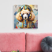 KING TUT-FRENCH POODLE CANVAS AFDRUK (Insitu (Woonkamer))