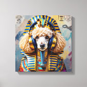 KING TUT-FRENCH POODLE CANVAS AFDRUK (Voorkant)