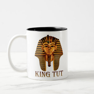 King Tut Golden Mask Tweekleurige Koffiemok