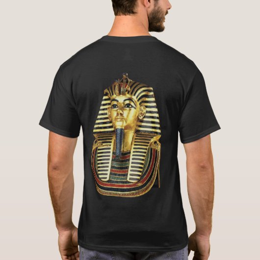 King Tut Gouden Egyptisch Masker T-shirt (Achterkant)