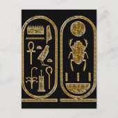King Tut Hieroglyphics Briefkaart (Voorkant)
