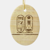 King Tut Keramisch Ornament (Achterkant)