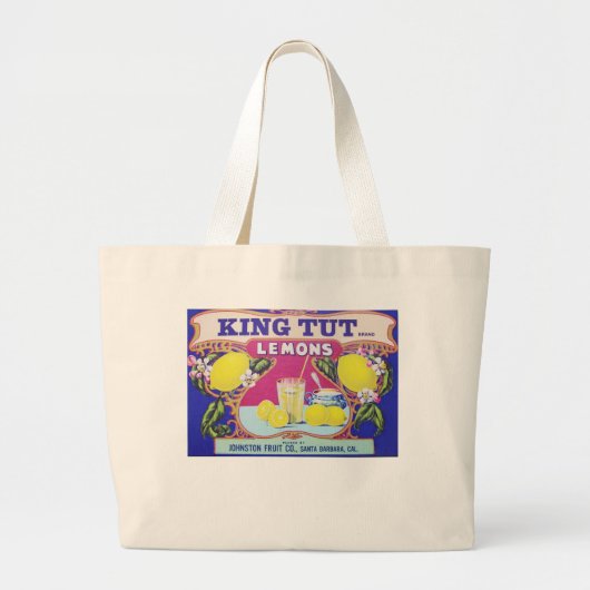 KING TUT LEMONS GROTE TOTE BAG (Voorkant)