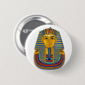 King Tut Mask Ronde Button 5,7 Cm (Voorkant /achterkant)
