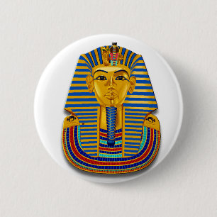 King Tut Mask Ronde Button 5,7 Cm