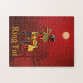 King Tut onder een ondergaande zon Legpuzzel (Horizontaal)
