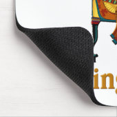 King Tut op zijn troon Muismat (Hoek)