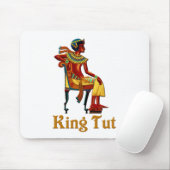 King Tut op zijn troon Muismat (Met muis)