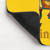 King Tut op zijn troon Muismat (Hoek)