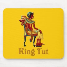King Tut op zijn troon