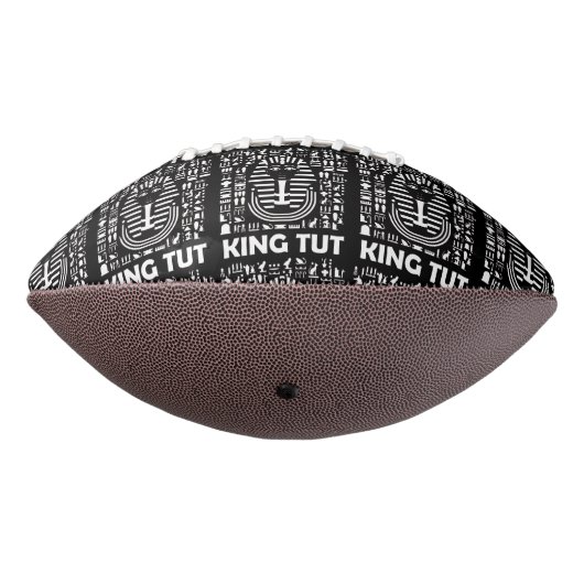 King tut pharaoh egyptian Hieroglyphic Alphabet American Football (Gedraaid 270)