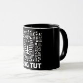 King tut pharaoh egyptian Hieroglyphic Alphabet Mok (Voorkant rechts)