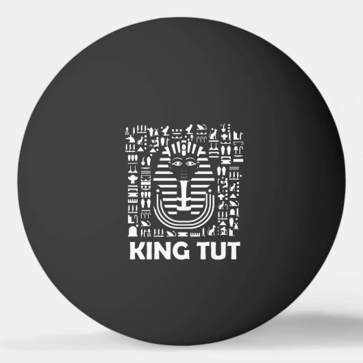 King tut pharaoh egyptian Hieroglyphic Alphabet Pingpongbal (Voorkant)