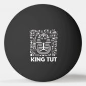 King tut pharaoh egyptian Hieroglyphic Alphabet Pingpongbal (Achterkant)