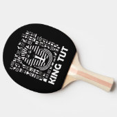 King tut pharaoh egyptian Hieroglyphic Alphabet Tafeltennisbatje (Zijkant)