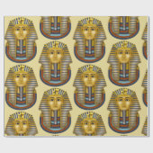 King Tut Pharaoh Pattern Cadeaupapier (Vlak)