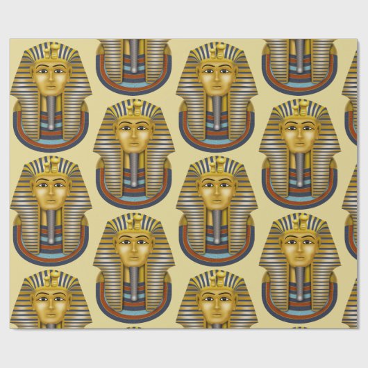 King Tut Pharaoh Pattern Cadeaupapier (Vlak)