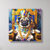 KING TUT-PUG CANVAS AFDRUK (Voorkant)