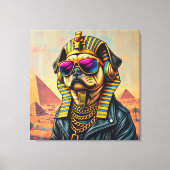 KING TUT PUG COOL 6 CANVAS AFDRUK (Voorkant)