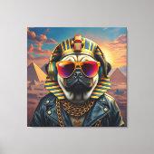 KING TUT PUG COOL 7 CANVAS AFDRUK (Voorkant)