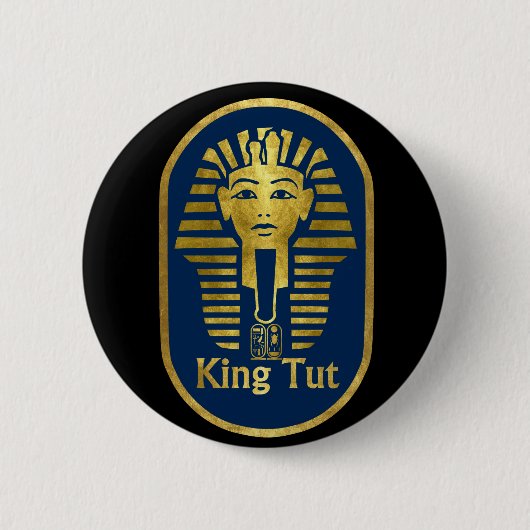 King Tut Ronde Button 5,7 Cm (Voorkant)