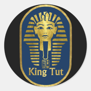 King Tut Ronde Sticker