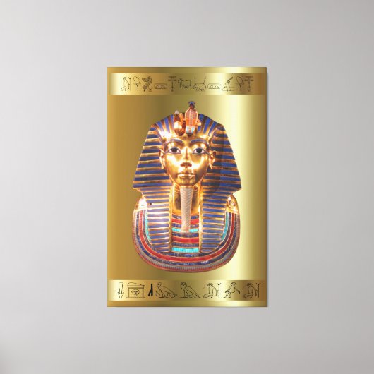 King Tut Toetanchamon Canvas Print Afbeelding 3 (Voorkant)