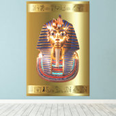 King Tut Toetanchamon Canvas Print Afbeelding 3 (Insitu (Houten vloer))