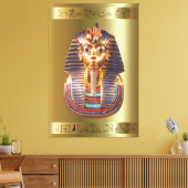 King Tut Toetanchamon Canvas Print Afbeelding 3 (Insitu (Woonkamer))