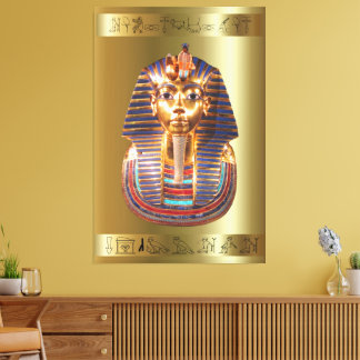King Tut Toetanchamon Canvas Print Afbeelding 3