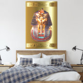 King Tut Toetanchamon Canvas Print Afbeelding 3 (Insitu (Slaapkamer))