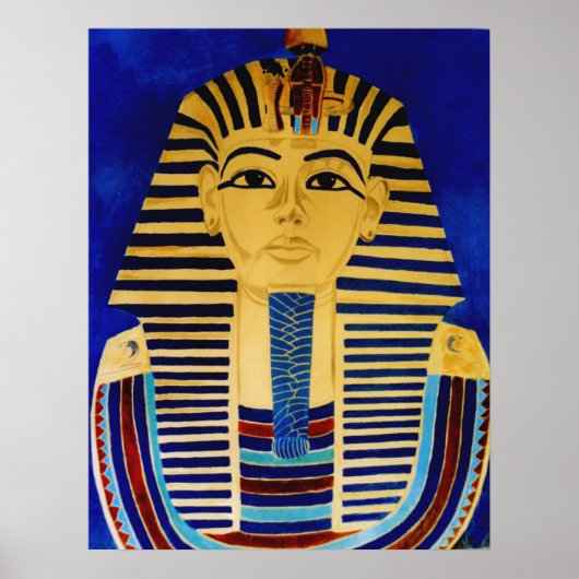 King Tut Tutankhamun Ancient Egypt Art Print (Voorkant)