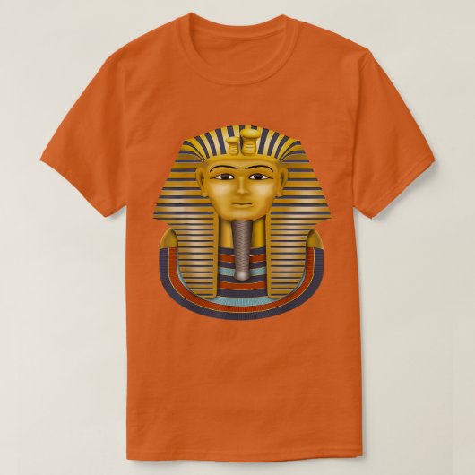 King Tut Tutankhamun Gold Mask Egyptian Ancient Go T-shirt (Design voorkant)