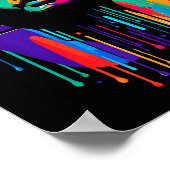 King Tut. Tutankhamun Minimalist Vibrant Style Chr Poster (Hoek)