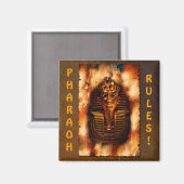 King TUTANKHAMEN Pharaoh Regels Egyptische kunstma Magneet (Voorkant / Achterkant)
