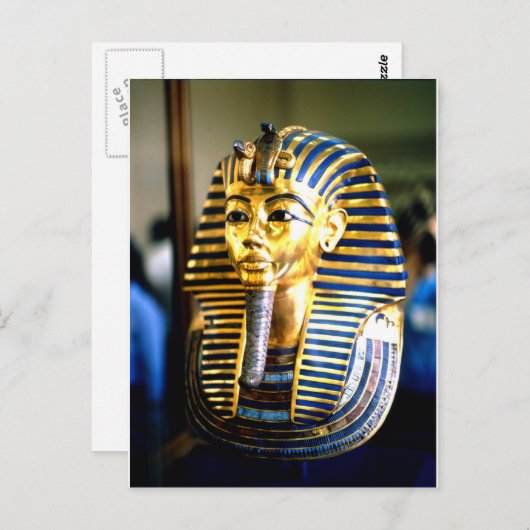 King Tutankhamun Briefkaart (Voorkant / Achterkant)