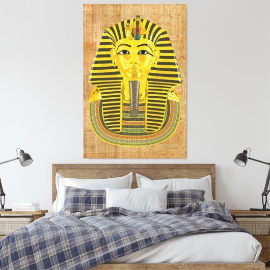 King Tutankhamun Canvas Afdruk (Insitu (Slaapkamer))