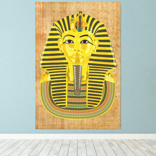 King Tutankhamun Canvas Afdruk (Insitu (Houten vloer))
