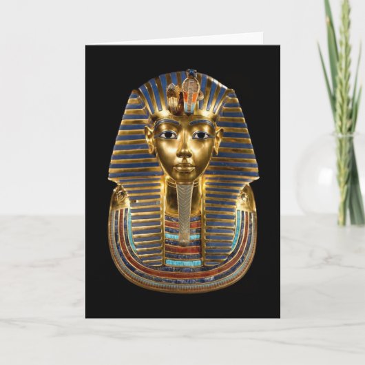 King Tutankhamun, Gold Mask, Egyptische Farao Aankondiging (Voorkant)