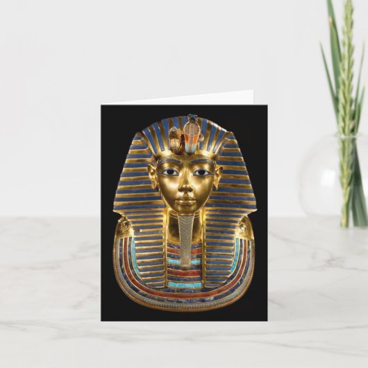 King Tutankhamun, Gold Mask, Egyptische Farao Kaart (Voorkant)