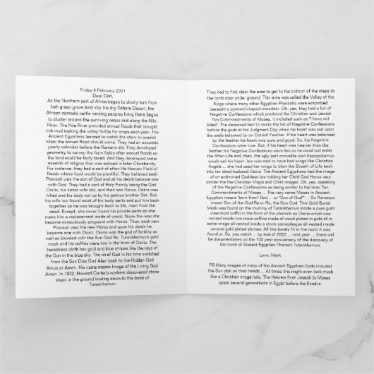 King Tutankhamun, Gold Mask, Egyptische Farao Kaart (Binnen)