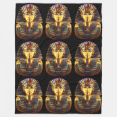 King Tutankhamun, Gold Mask Fleece Deken (Voorkant)