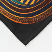 King Tutankhamun, Gold Mask Fleece Deken (Hoek)