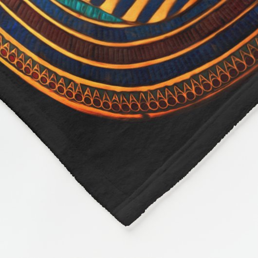 King Tutankhamun, Gold Mask Fleece Deken (Hoek)