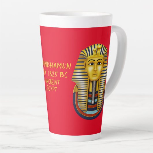 King Tutankhamun Latte Mok (Rechterhoek)
